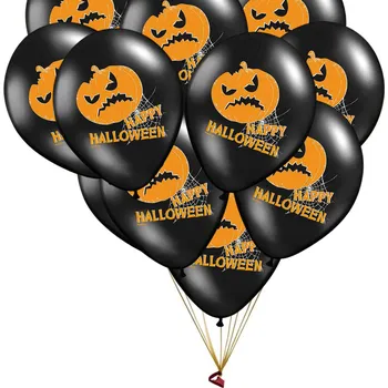 Balónek Latexové balónky strong pastelové Happy Halloween 30 cm 50 ks