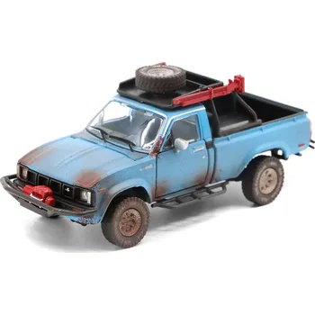 autíčko Toyota Hilux 1980 N60 N70 Series RHD Rusting Blue 1:64 - BM Creations Toyota Hilux 1980 N60 N70 Series - model auta 1/64