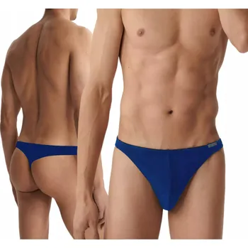 Kalhotky Tanga pánské pohodlné a odvážné ATLANTIC bavlněné CMP-022 S denim