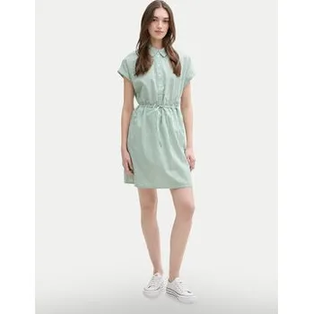 Dámské šaty Tom Tailor Denim Košilové šaty 1045766 Zelená Regular Fit M
