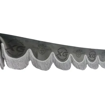 Ochranný autopotah Bordura do kamionu Daf XG- šedá, šedé třásně