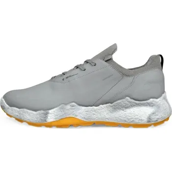 Ecco Biom H5 pánské kožené golfové voděodolné boty, wild dove šedé, standardní, bez spajků, 45