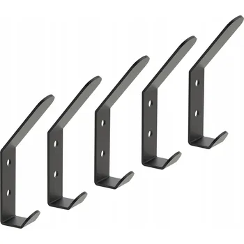 Věšák Stojanový věšák, kovový závěsný věšák Domer černý