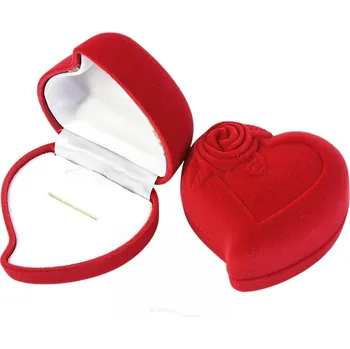 Dárková krabička Dárková krabička srdce červené 5.8 x 5.5cm