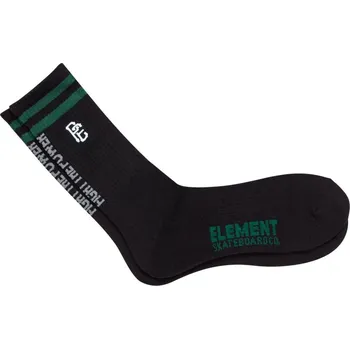 ELEMENT ponožky - Pexe Skate Sock 0019 Black (0019) velikost: OS