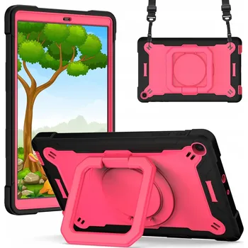 Pouzdro na mobilní telefon Pouzdro pro iPad 8/7 10.2" se Stojanem a Popruhem přes Rameno Růžové