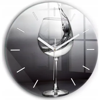 Hodiny Nástěnné hodiny Wallfluent bílé 60 cm