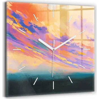 Hodiny Nástěnné hodiny Wallfluent modré 30 cm