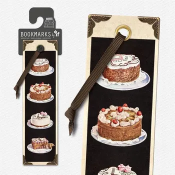 Doplněk ke knize Záložka do KNIHY VINTAGE Estetická Dort Pěkná Skvělá Záložka do Knihy