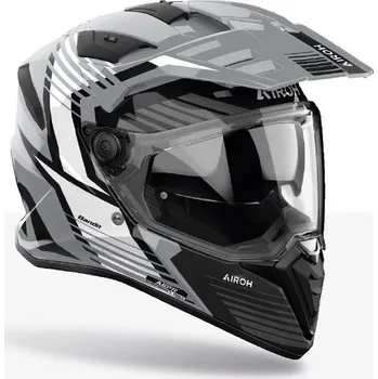 Helma na motorku Přilba BANDIT Spicy, AIROH (šedá lesklá) 2026 M