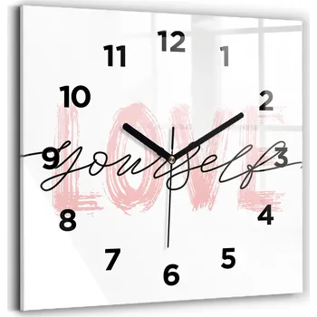 Hodiny Nástěnné hodiny Wallfluent bílé 30 cm