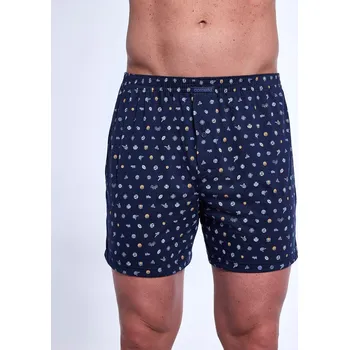 Cornette trenýrky comfort 002/312 - modrá, L (Pánské bavlněné trenýrky Cornette comfort 002/312)