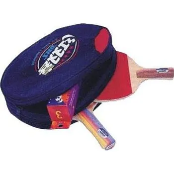 Stolní tenis DOUBLE HAPPINESS Pouzdro na 2 PP pálky DHS DOUBLE - AKCE - modrá