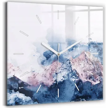 Hodiny Nástěnné hodiny Wallfluent modré 30 cm