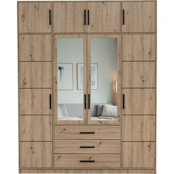 Šatní skříň ArtStol Šatní skříň s nástavcem KOS D4 | dub artisan