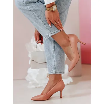 Dámské lodičky Lodičky dámské na blokovém podpatku LUMARA ZY0729 Barva: Růžová, Velikost: 39