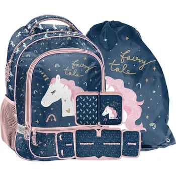 Školní batoh Školní batoh jednorožec pro dívky 1-3 Paso