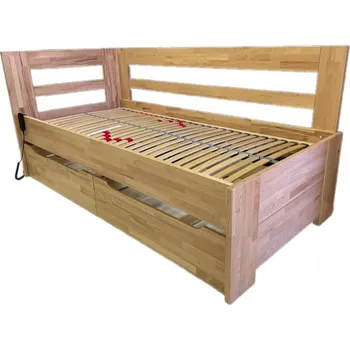 Postel Dřevěná postel Hanny 200x90 Buk