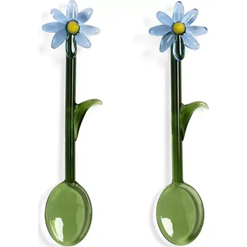 Příbor Sada lžiček &k amsterdam flora blue 2-pack zelená barva 2174.14 77X