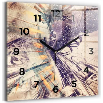 Hodiny Nástěnné hodiny Wallfluent béžové 30 cm