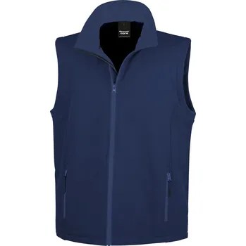 Result Pánská softshellová vesta Printable R232M Barva: Modrá námořní - Modrá námořní, Velikost: L