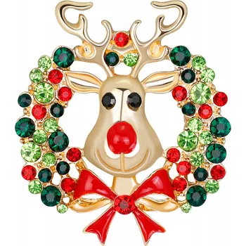 Brož PINETS Vánoční Brož sob s věnečkem