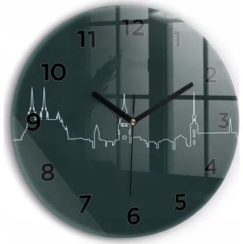 Hodiny Nástěnné hodiny Wallfluent bílé 60 cm