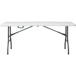 Stůl campingový bílý 180x70, skládací, s madlem pro snadné přenášení - AZ-K1002 WT