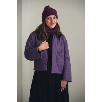 Dámský kabát Kimono bunda Far Violet - S