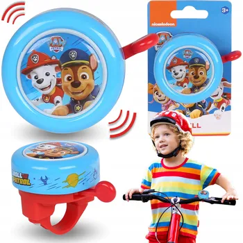 Zvonek na kolo Tlapková patrola Chase Marshall Kovový zvonek na kolo pro děti, chlapecký