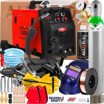 Svářečka Svářečka MIGOMAT IDEAL PRAKTIK MIG 200 230V 200A FLUX Měkké pájení MMA IGBT