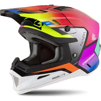 Helma na motorku Přilba Cross Cup 2 Napa, CASSIDA (multikolor perleť) 2026 2XL (63 až 64 cm)