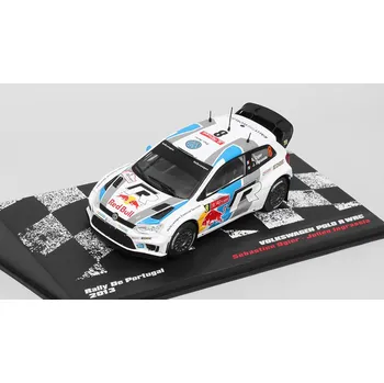 autíčko DeAgostini Volkswagen Polo R WRC #8 Rally de Portugal 1:43 - Rallye automobily časopis s modelem v polštině #51 VW Polo R WRC No.8 Rallye de Portugal Ogier / Ingrassia - kovový model auta