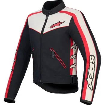 Moto bunda Bunda STELLA T-DYNO WATER RESISTANT, ALPINESTARS, dámská (černá/béžová/červená) 2026 L