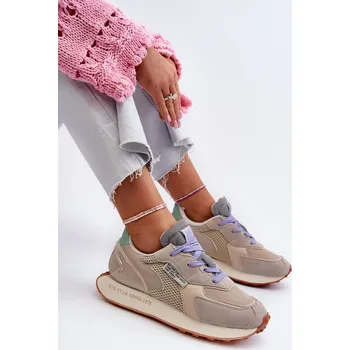 Dámské tenisky Dámské tenisky na platformě s paměťovou pěnou Big Star NN274681 Barva: Béžová, Velikost: 37