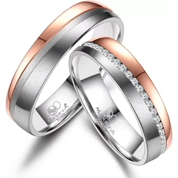 Prsten Nádherné snubní titanové prsteny TI-27