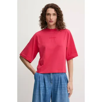Pánské tričko Bavlněné tričko Pinko červená barva, 104604 A2F8 104604.A2F8 29X, vel. S