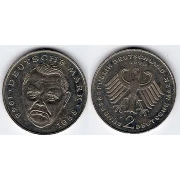 NĚMECKO. 2 Mark 1990/F. Ludwig Erhard. KM-170.