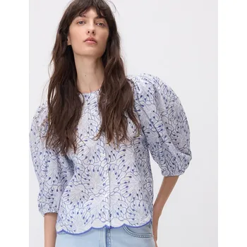 Reserved - Košile s balónkovými rukávy - vícebarevná - RX793-MLC - RX793-MLC-XL