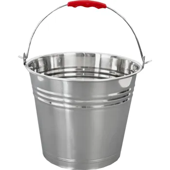 Zednická nádoba TOPTRADE vědro nerezové 12 l – kód 105289 (TOPTRADE vědro nerezové, 12 l)