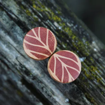 Náušnice CircusMind Náušnice nature hnědé