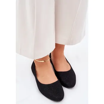 Dámské lodičky Dámské Ploché Baletky S Leskem Tatorelis Barva: Černá, Velikost: 37