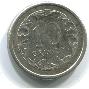 POLSKO. 10 groszy 2008.