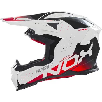 Helma na motorku Přilba N634, NOX (bílá,černá,červená) 2025 S