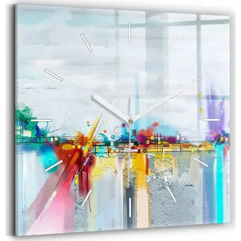 Hodiny Nástěnné hodiny Wallfluent modré 30 cm