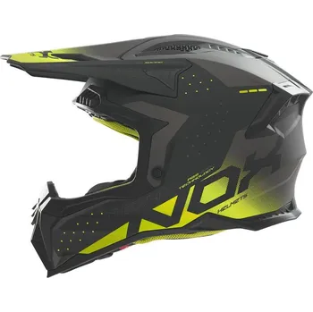 Helma na motorku Přilba N634, NOX (černá matná,žlutá fluo) 2025 XL