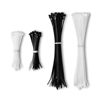 Stahovací páska CONNECT IT ZipTie Stahovací pásky na kabely ČERNÁ/BÍLA