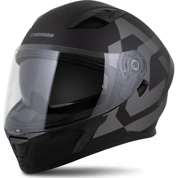 Helma na motorku Přilba Orbit Grind, CASSIDA (černá matná/šedá) 2026 2XL (63 až 64 cm)
