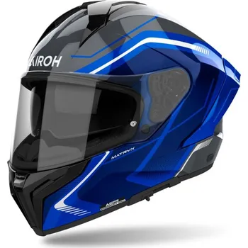 Helma na motorku Přilba MATRYX Wide, AIROH (modrá lesklá) 2026 2XL