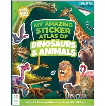 Příroda Incredible Sticker Atlas Dinosaurs and Animals - Pty Ltd, Hinkler